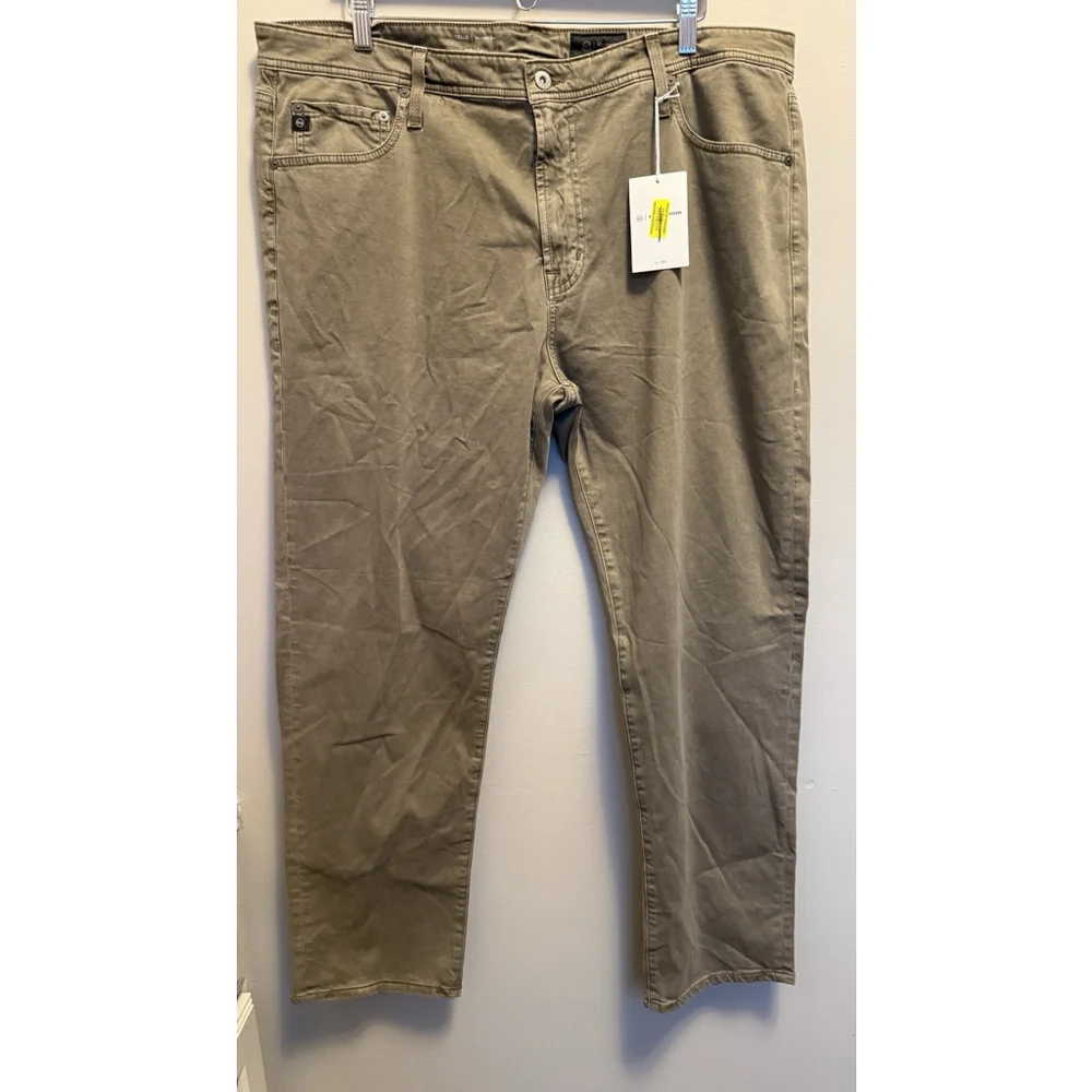 AG Adriano Goldschmied Men's Tellis Modern Slim Pants Size 40x30 Gray‎ Sateen